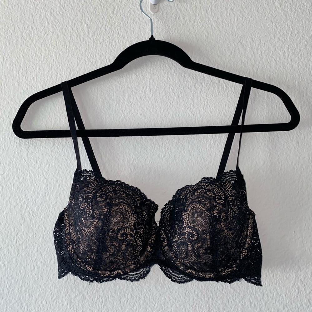 Thirdlove 24/7 Lace Balconette Bra - Black